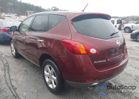 2009 Nissan Murano Sl из США, поврежденный, VIN JN8AZ18U99W029616